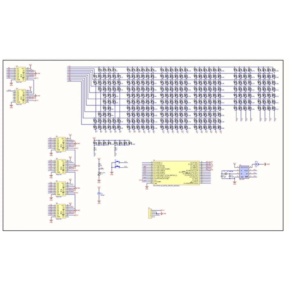 Kit de reloj de matriz de puntos LED DIY, reloj electrónico Digital, componentes de fabricación de proyectos de práctica de soldadura con Cable de alimentación USB - imagen 3