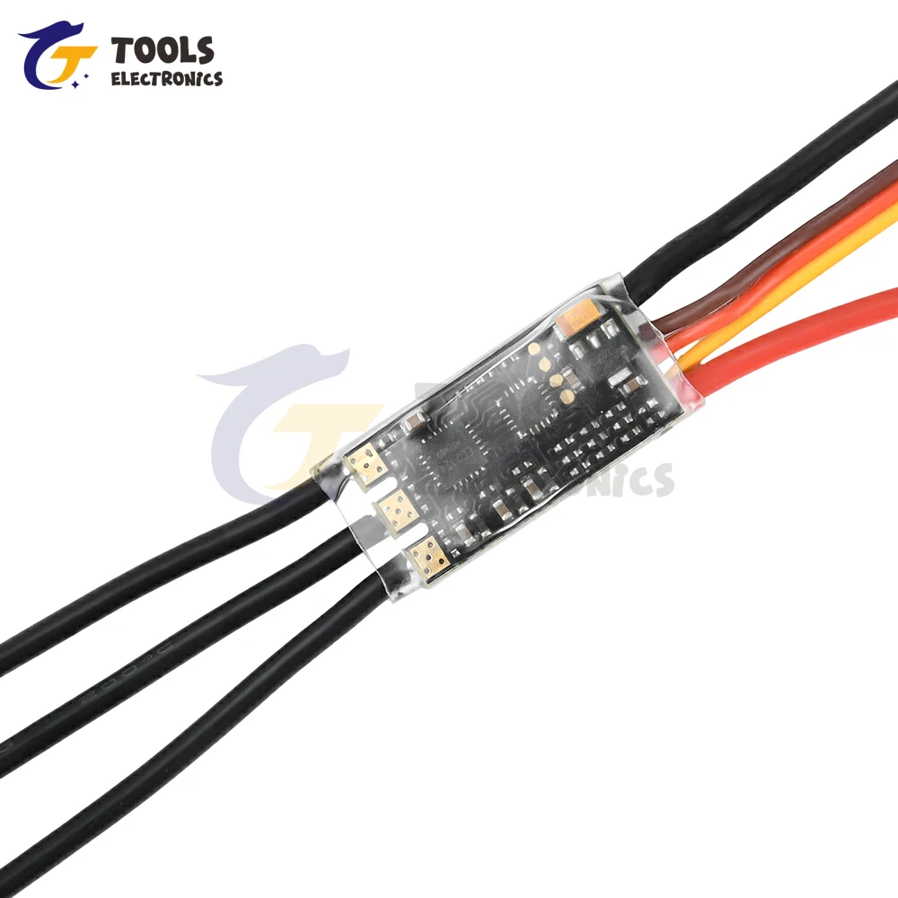 DC7.4-12.6V ESC sin escobillas bidireccional, modificación de ventilador DIY, controlador de Motor sin escobillas 20-30A, placa de accionamiento de Motor CC para taladro eléctrico - imagen 2