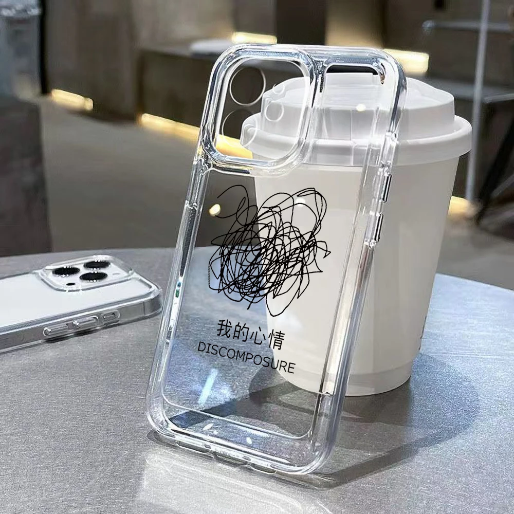 Funda con etiqueta de moda para Iphone 11, Fundas para Iphone 13 12 14 15 Pro Max XR X Xs 7 8 Plus SE 2020 14promax, Fundas transparentes de silicona - imagen 5