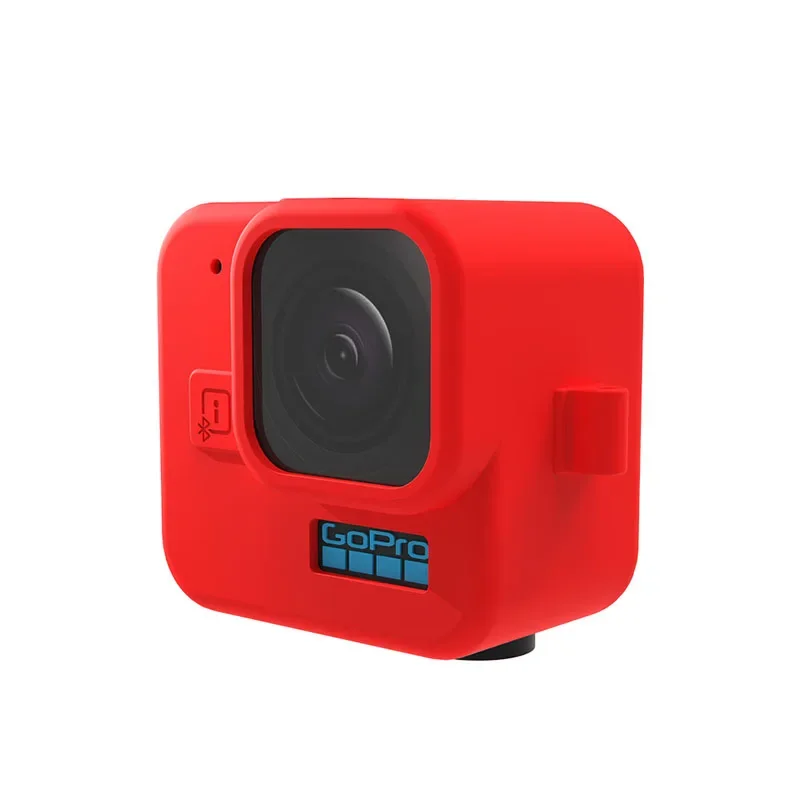 Funda de silicona a prueba de polvo, cubierta protectora con cordón para muñeca para Gopro Hero 11, Mini accesorios negros para Cámara de Acción - imagen 4