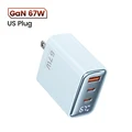 67W US Plug Blue