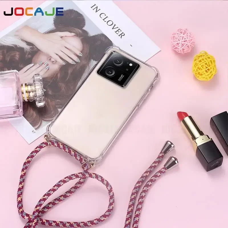 Funda cruzada con cordón para Sony Xperia 1 VII, Airbag transparente, funda de teléfono de silicona suave a prueba de golpes para Sony Xperia 10 VI 5 V - imagen 2