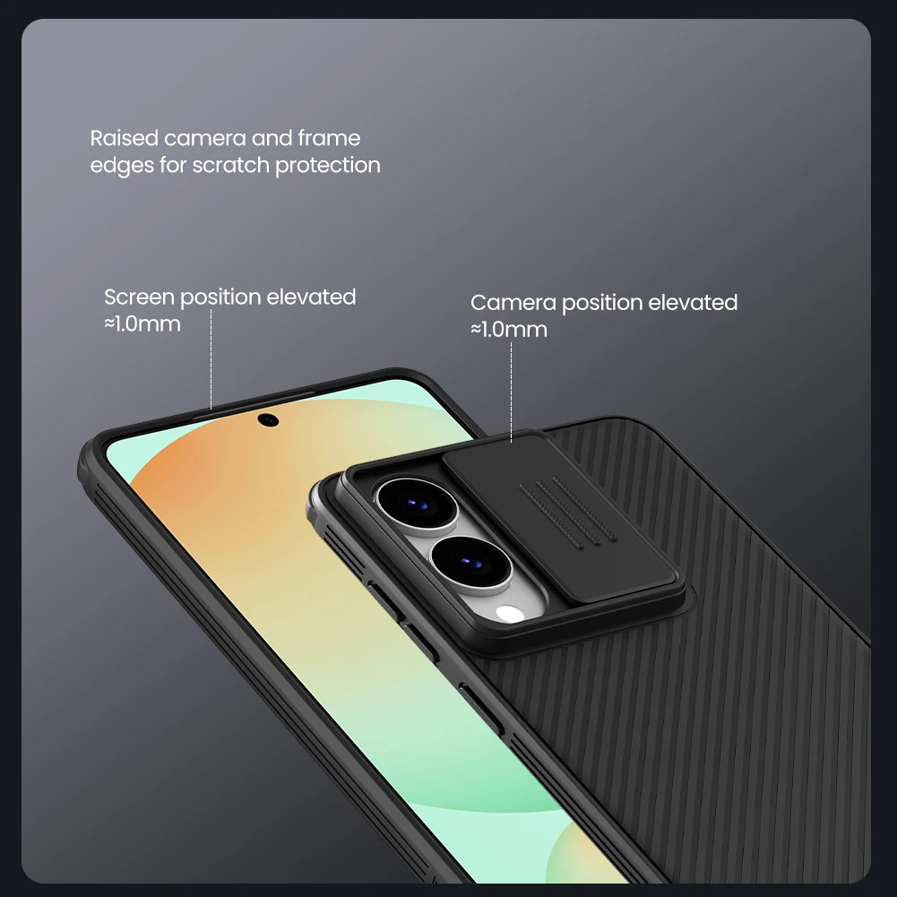 Para Samsung Galaxy S25 Edge 5G Nillkin funda Camshield Pro lente de protección de cámara deslizante dura 360 cubierta trasera completa - imagen 4