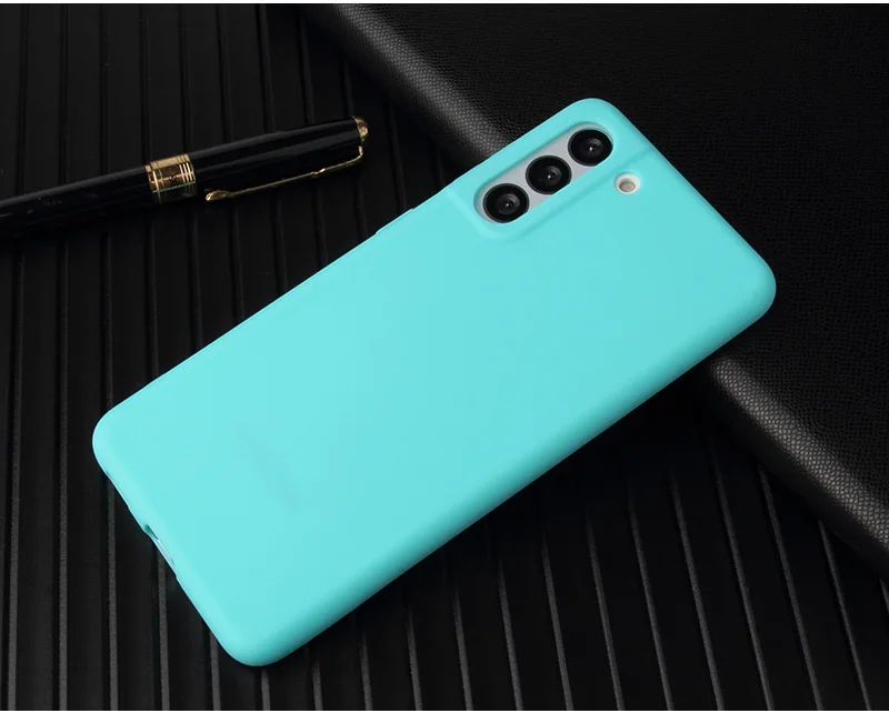 Fundas para Samsung Galaxy S21 S22 Plus parachoques S21 FE S22 Ultra Simple delgada mate suave funda trasera de silicona - imagen 2