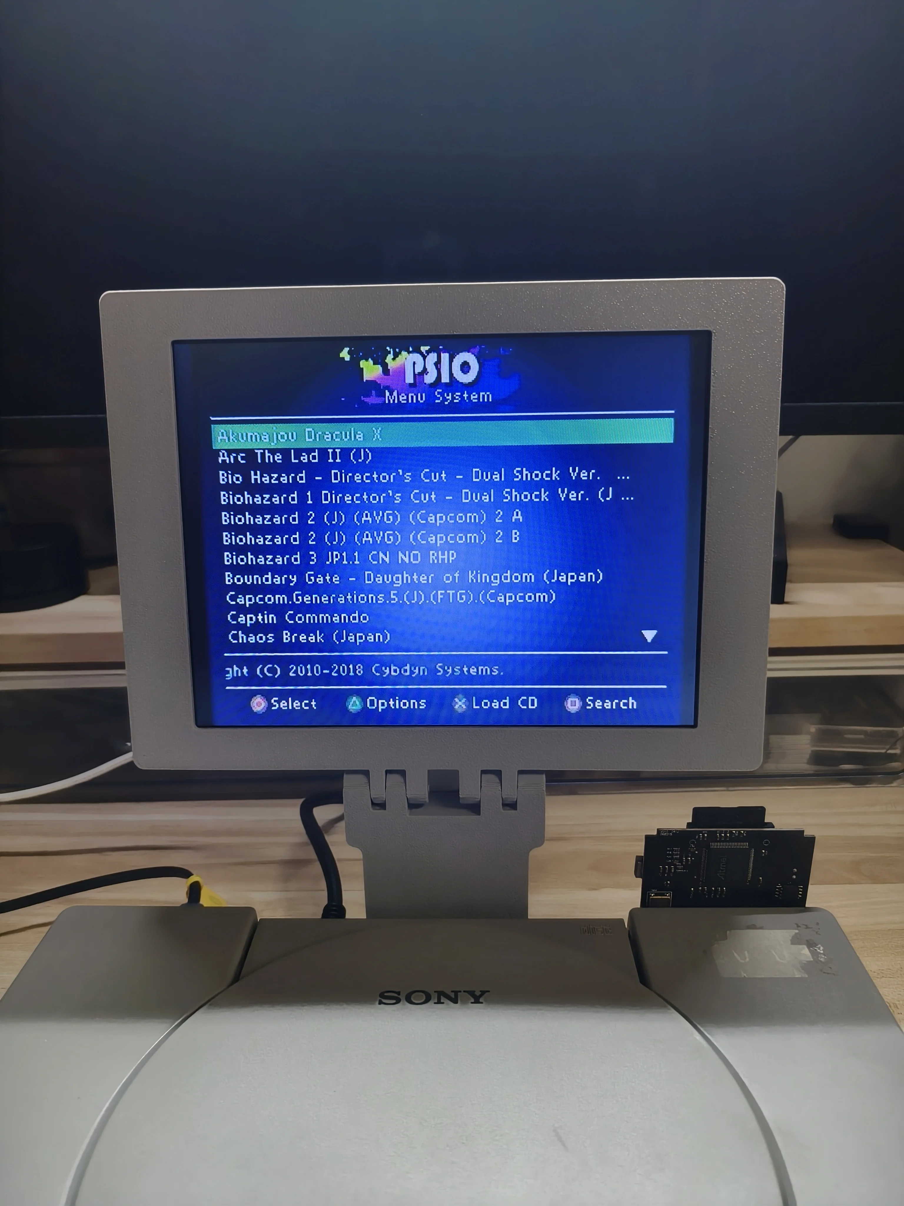 Consola de juegos recreativos Retro PS1, impresión 3D, 8 pulgadas, pantalla portátil, Mini Monitor con estéreo para Playstastion PS1 - imagen 4