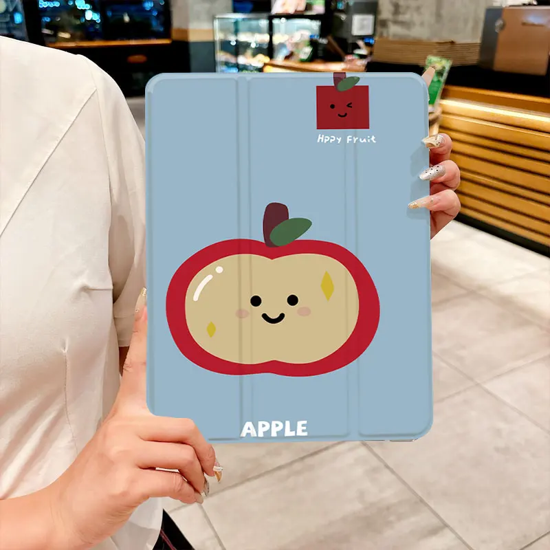 Funda para tableta Happy apple para iPad pro 10/11 pulgadas 2020/6/7th /8th /Air 3rd/Air 4th/9th gen/Air 5th Gen 2022/Air 11 anticaída - imagen 2