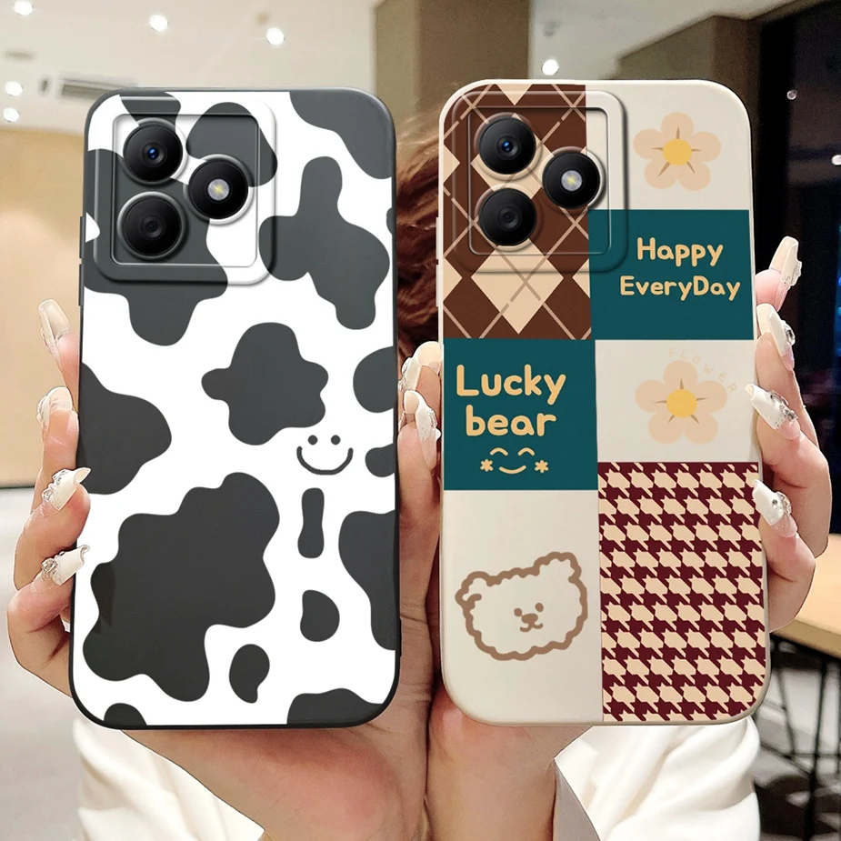 Para Realme C61 funda RealmeC63 RMX3939 arte de lujo pintado cubierta suave TPU funda de teléfono para Realme C63 C 61 RealmeC61 RealmeC63 Shell - imagen 4