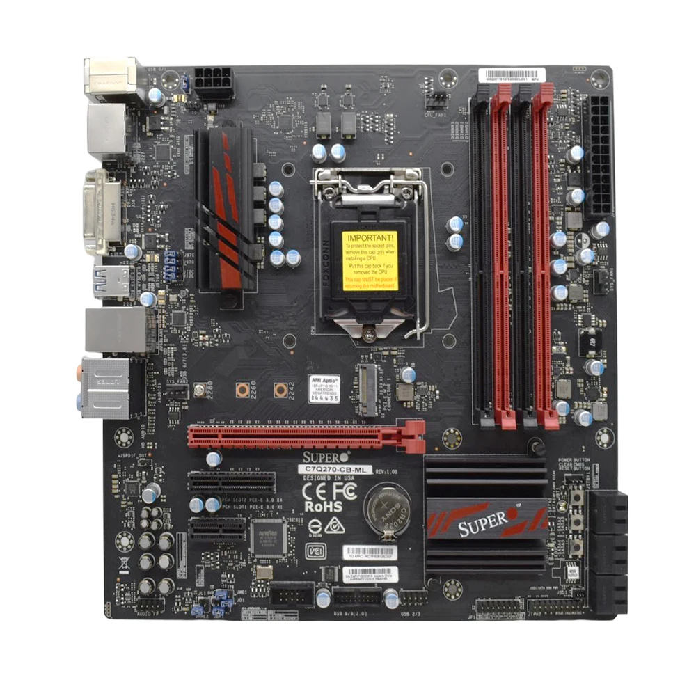 C7Q270-CB-ML Supermicro Q270 nueva placa base LGA 1151 para i7-7700K E3-1240 v5/v6 i5-7500 i5-6500 CPU DDR4 HDMI Micro ATX - imagen 2
