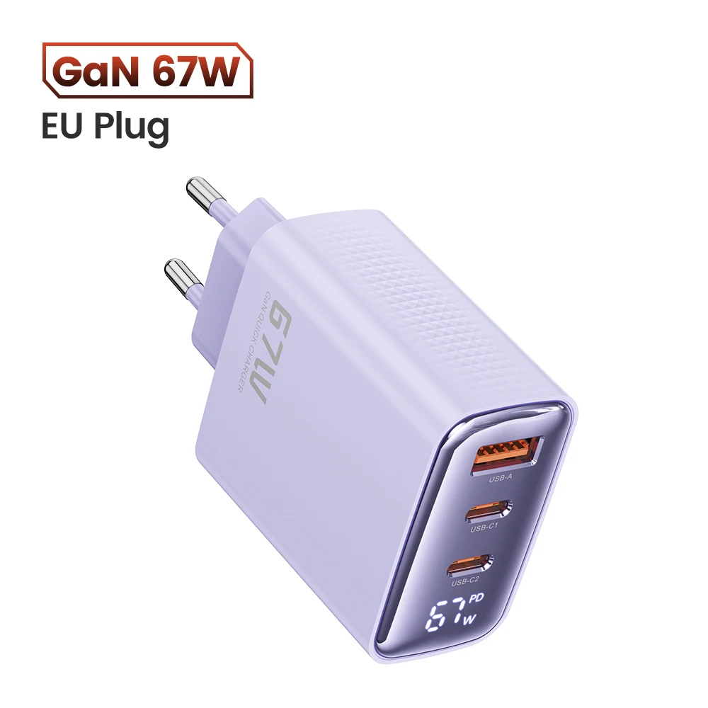 67W EU Plug Purple