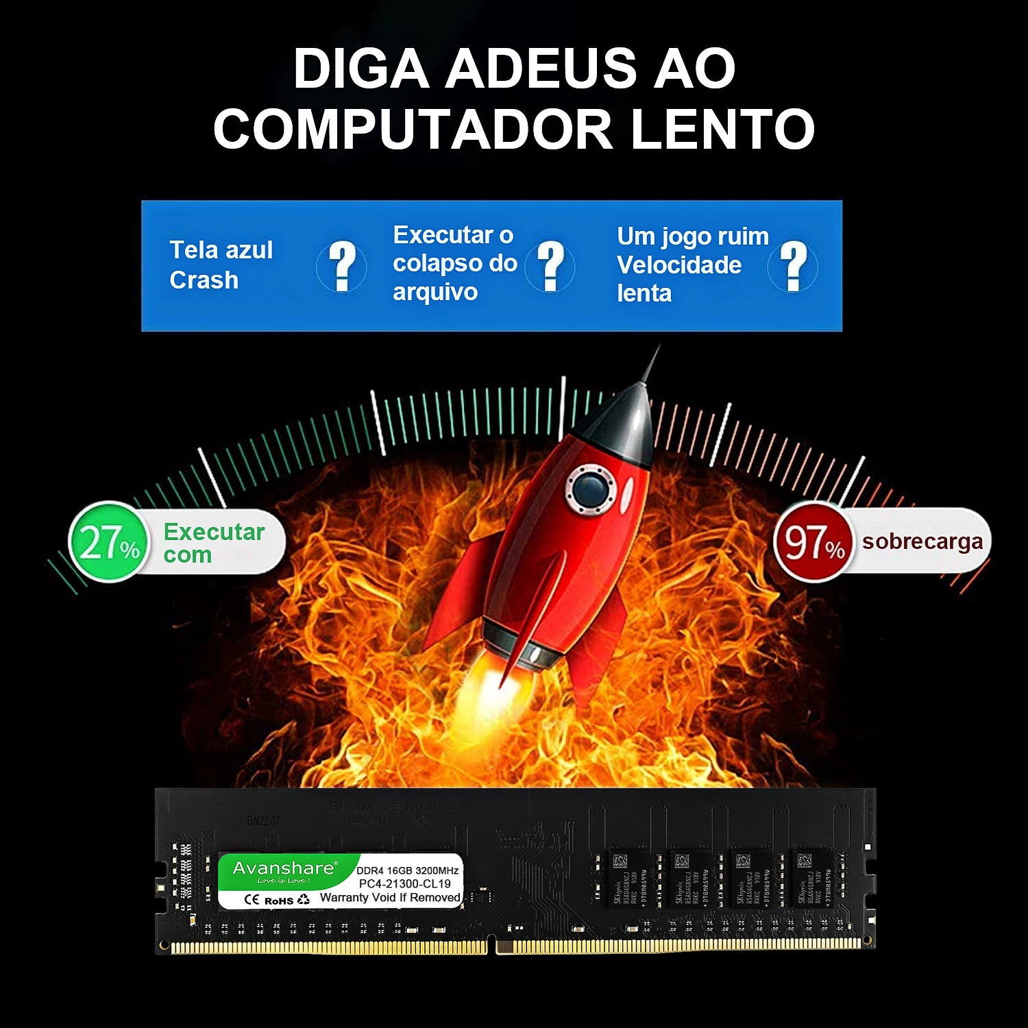 Avanshare 32GB 16GB 8GB DDR4 Memoria Ram 2400MHz 2666MHz 3200MHz DRAM PC DIMM computadora de escritorio para ventas al por mayor - imagen 5