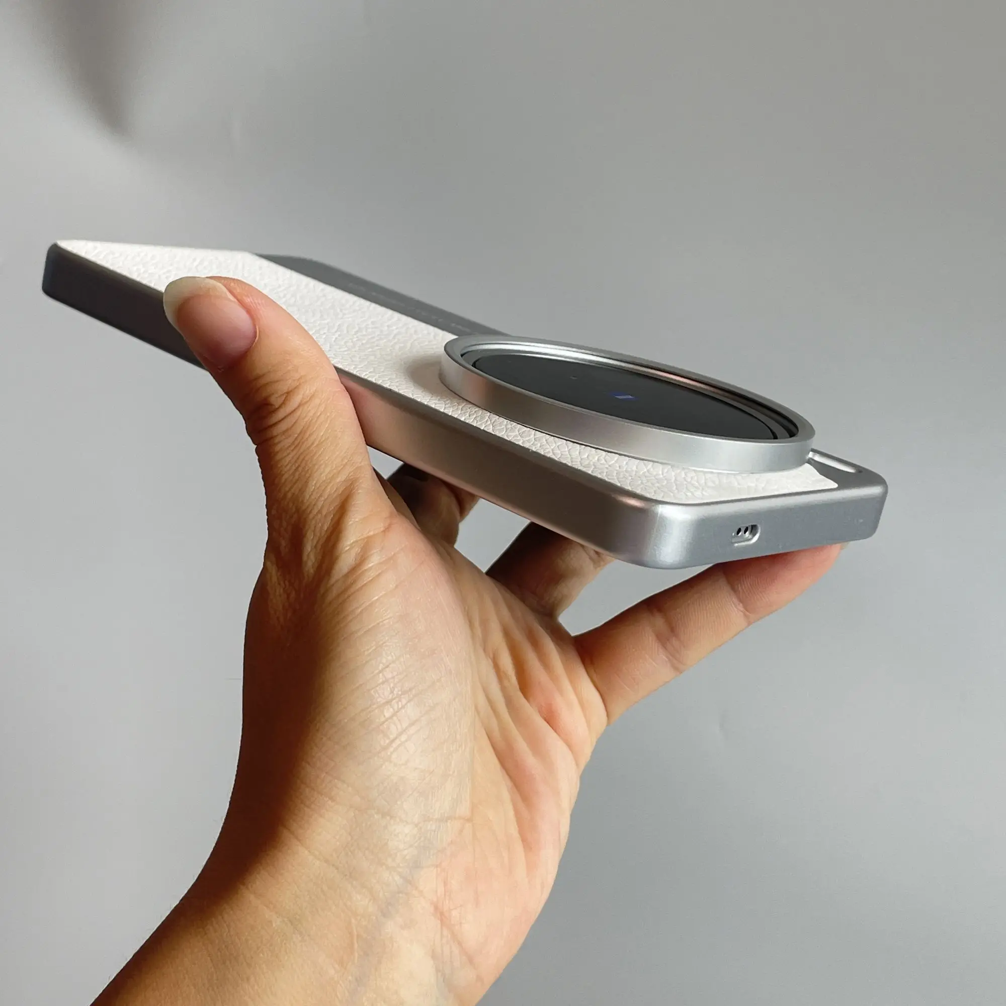 Para VIVO X300 Pro x300 funda minimalista patrón de lichi cuero galvanizado estilo cámara cubierta para Vivo X 300 parachoques a prueba de golpes - imagen 4