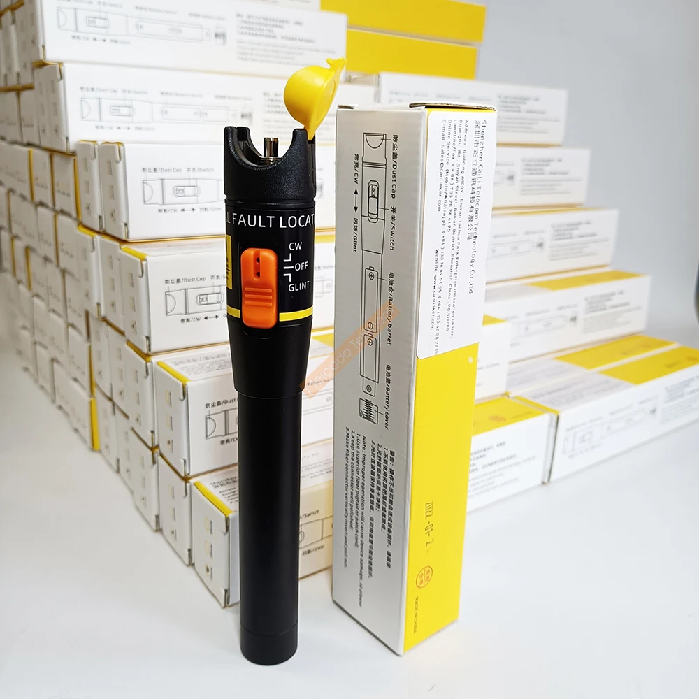 Localizador Visual de fallas láser, probador de Cable de fibra óptica, rango de 10KM, bolígrafo de luz láser roja, VFL, envío gratis, nuevo, 10MW/10KM - imagen 2