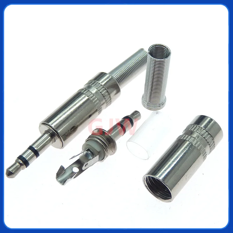 5 uds reparación de Metal conector de auriculares macho de 3,5mm conector de Cable de soldadura de Audio estéreo Mono 3,5 2 polos 3 polos 4 polos adaptador de conector de auriculares - imagen 3