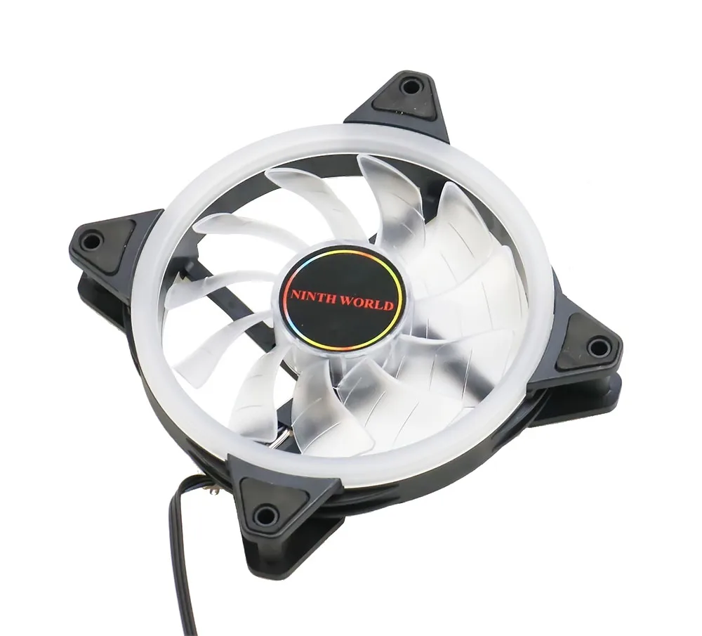 Computadora 120mm ventilador LED enfriador 120 mm ventilador fresco resplandor rojo azul verde blanco ventilador enfriador para CPU refrigeradores radiadores - imagen 3