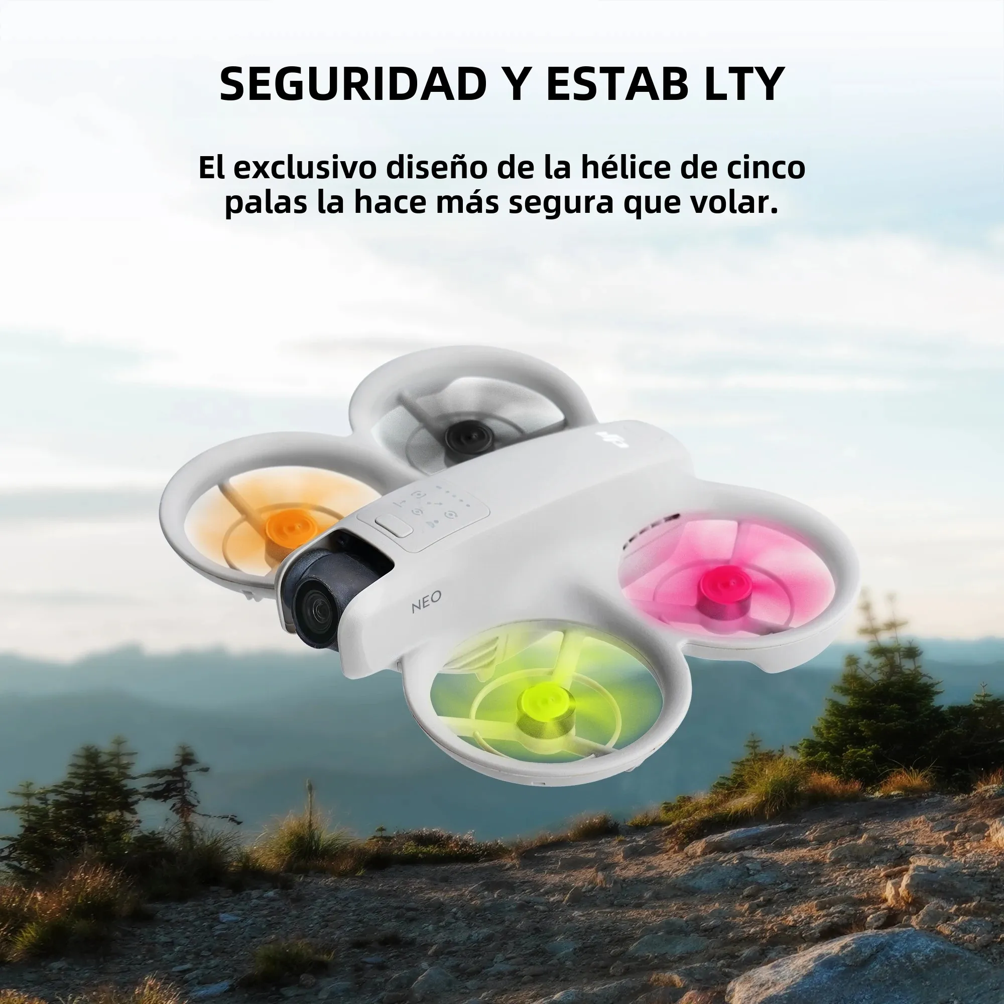 Cinco hojas para hélices DJI Neo /NEO 2, accesorios de colores, accesorios de liberación rápida, hoja de paleta, hélices de bajo ruido para DJI Neo NEO 2 - imagen 5