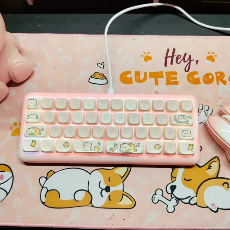 40% Mini Kit de teclado mecánico personalizado modo Dual/tri-modo RGB Hot Swap VIAL 42 teclas e-sports Gaming teclado de oficina regalo - imagen 3