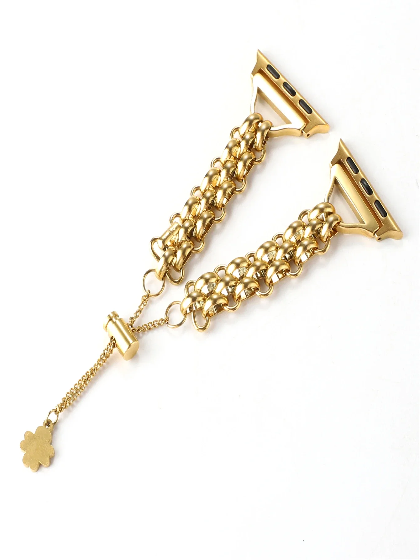 Correa de acero inoxidable para Apple Watch, cadena de doble fila para Apple Watch Series Ultra Se 8, 7, 6, 5, 4, 42, 44, 45, 49mm, 38, 40, 41mm, 1 unidad/3/2/1