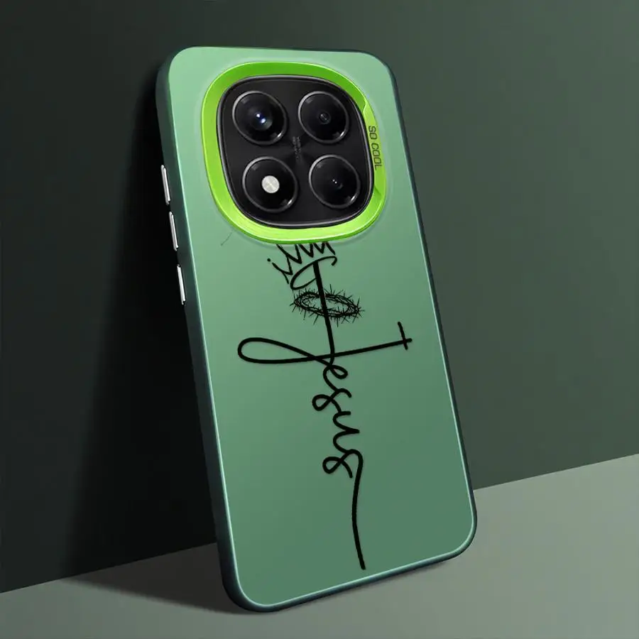 Funda trasera de teléfono con patrón de cruz para Xiaomi Redmi Note 10Lite 9s 11s 12s 10s 14 Pro Plus 13 12 11 - imagen 3