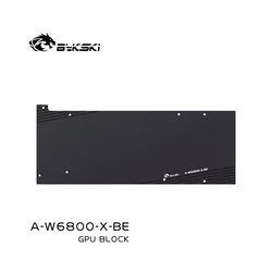 Bykski Bloque de Agua GPU AMD Radeon Pro W6800 - Cobre con RGB