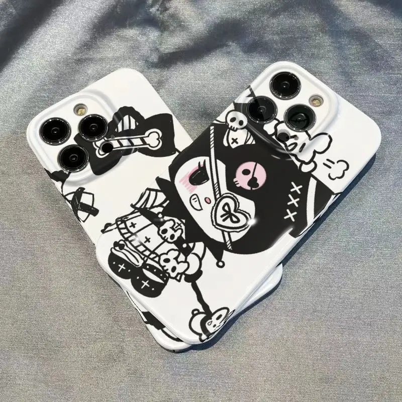Funda de teléfono Y2k blanco y negro Hellos Kittys para Huawei P20 P30 P40 Lite Mate 20 Nova 4 7 7i 9 10 SE Pro 5G cubierta dura HD brillante - imagen 5