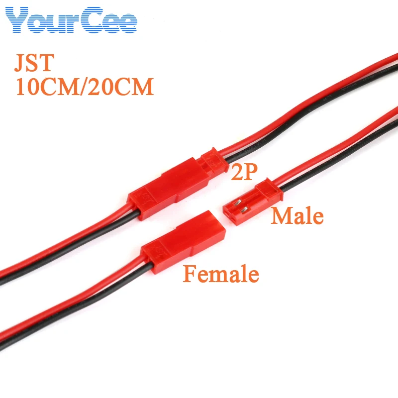 10 Uds XH2.54 2,54mm HY2.0 MX2.0 2,0mm JST 1,25mm 2/3/4/5/6Pin paso macho hembra enchufe con cable 20/15/10cm Cables 26/28AWG - imagen 2