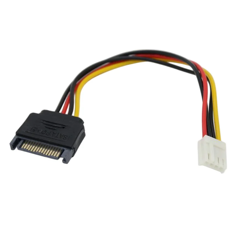 Cable de alimentación SATA Mini 4 pines hembra a enchufe macho de 15 pines Cable de conversión Cable de alimentación FDD de disquete conectar adaptador IDE - imagen 4