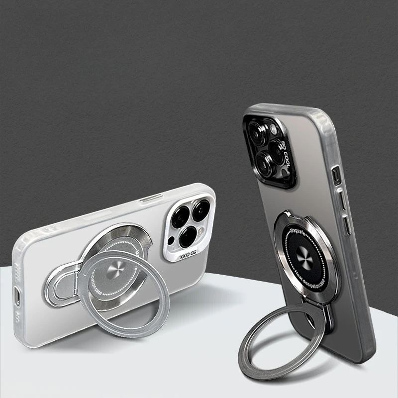 Funda con soporte magnético Aurora láser de lujo para Vivo X200 Pro mini X200S X100 X100S Ultra 90 Pro mate IMD cubierta a prueba de golpes - imagen 4