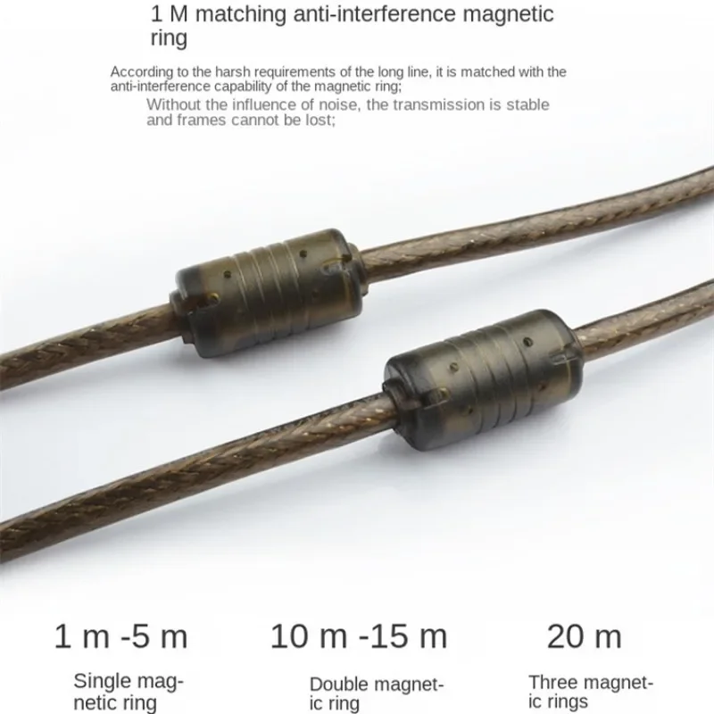 Cable de impresora USB 2.0 Cable de impresora USB tipo A macho a B macho Cable de escáner de impresora para HP Canon, Lexmark, Epson, Dell USB A a B - imagen 4