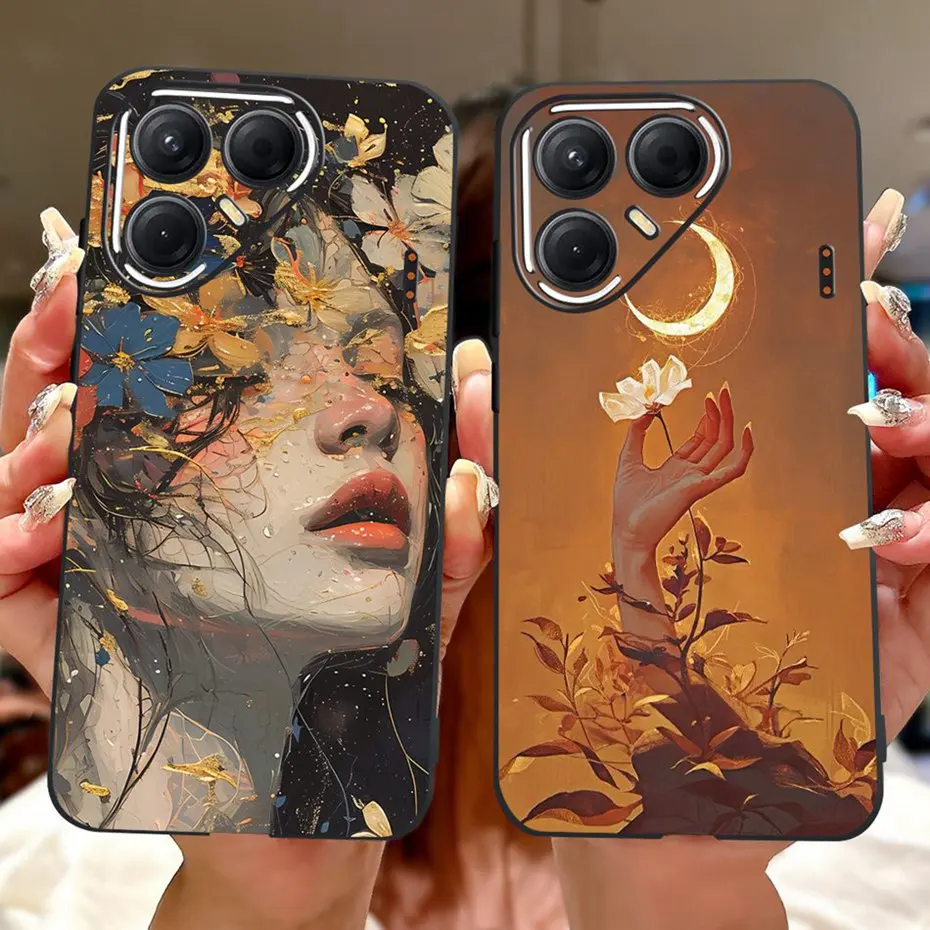 Funda de pintura de moda para Tecno Pova 7 (LJ7) / Pova7 Pro (LJ8) / Pova 7 Ultra (LJ9), fundas de teléfono de silicona suave TPU, parachoques