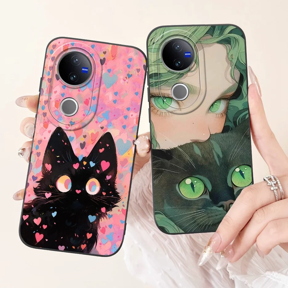 Para Vivo V50 5G funda V2427 moda caramelo cubierta de dibujos animados funda de teléfono de silicona suave para Vivo V50 Lite V 50 VivoV50 V50Lite 5G parachoques - imagen 3