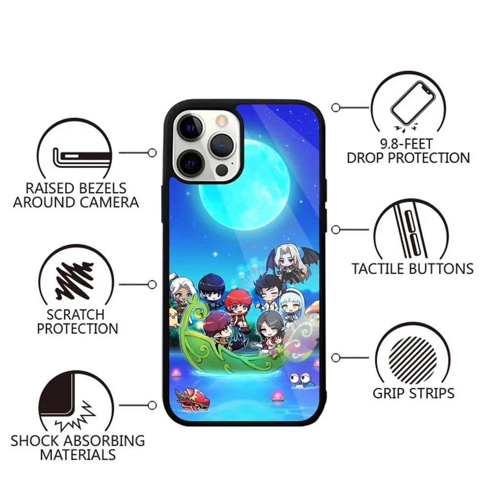 Funda de teléfono M-Maplestory Game para iPhone 15,14,13,12,11,Plus,Pro,Max Mini Magsafe carga inalámbrica magnética - imagen 3