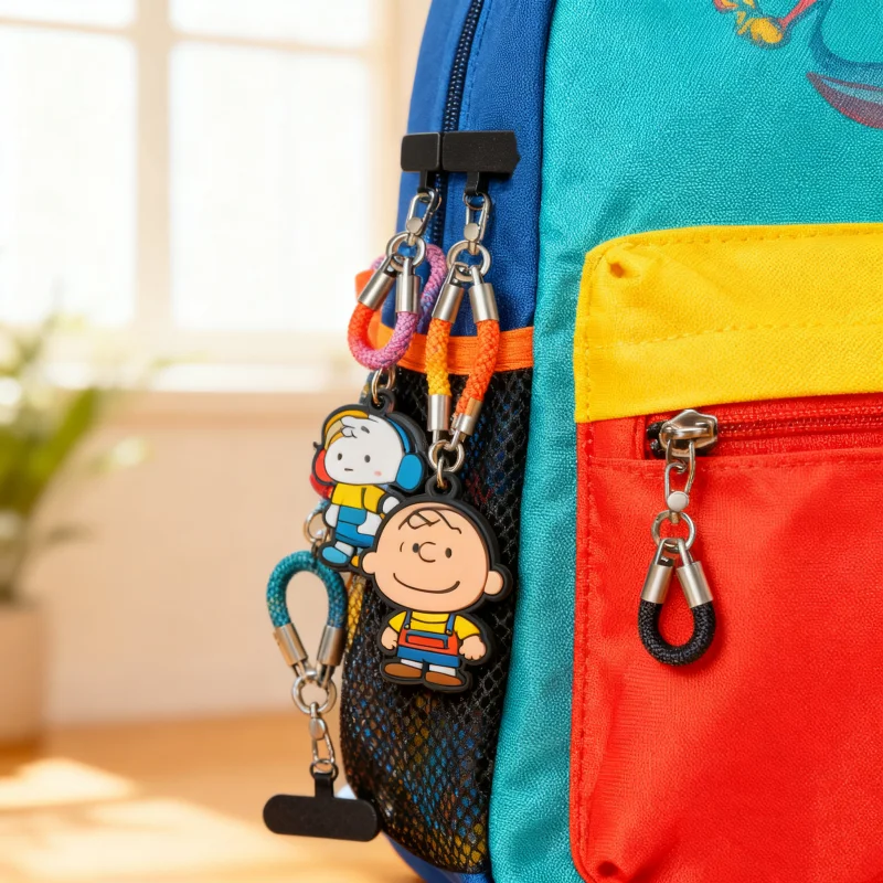 Cordón de llavero colgante de llavero de Metal pesado para cuerda móvil llaves de cordón corto accesorio celular antipérdida cuerda Universal - imagen 5