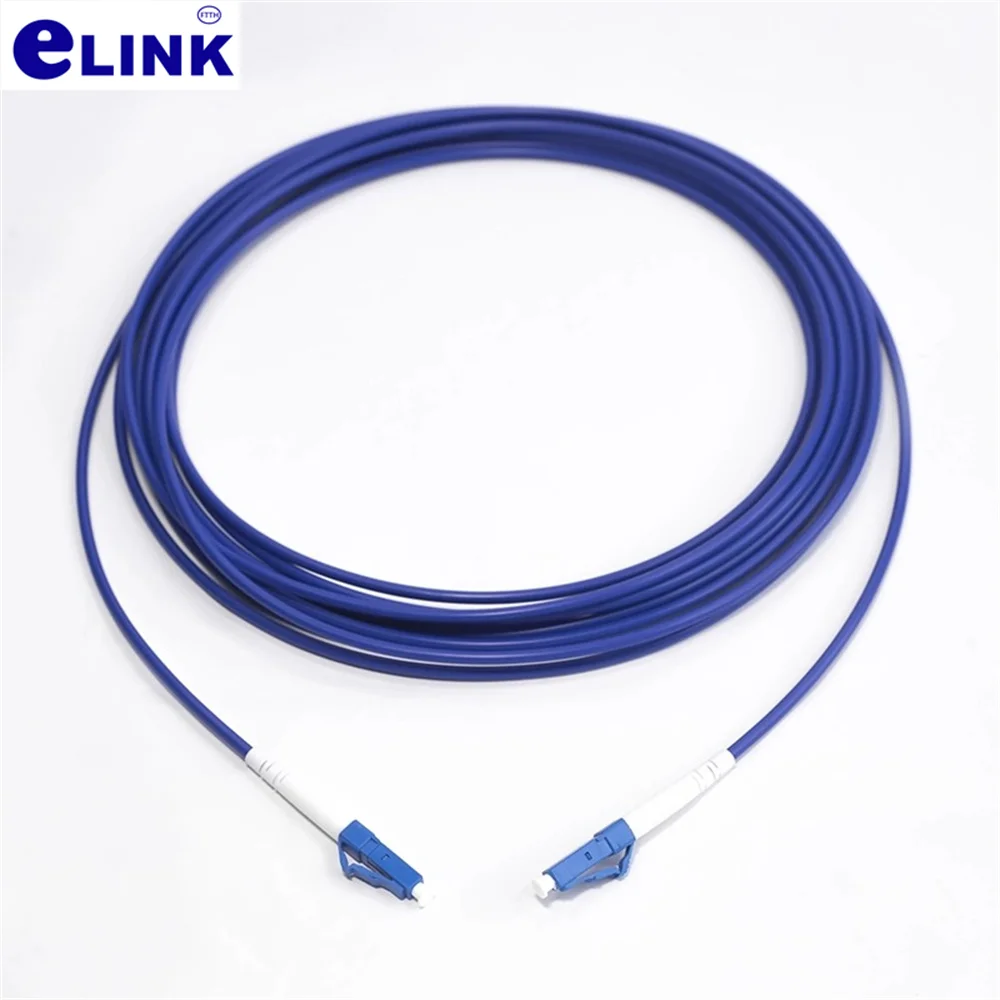 Cable de parche óptico blindado, 1M-500M, 1C, azul, LC SC, FC, ST, APC, 100m, 50m, 150m, 200m, 1 núcleo, monomodo, SM, ftth, puente de fibra única, 120m - imagen 3