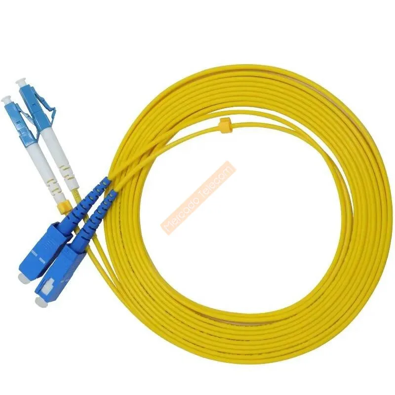 1M 2M 3M 5M 10M SC/UPC-LC/UPC Cable de conexión de fibra de doble núcleo monomodo Cable de puente simple SM dúplex 2 núcleos puente de fibra óptica - imagen 5