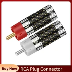 Conector RCA Chapado en Oro Terminal de Altavoz con Tornillo Bloqueo