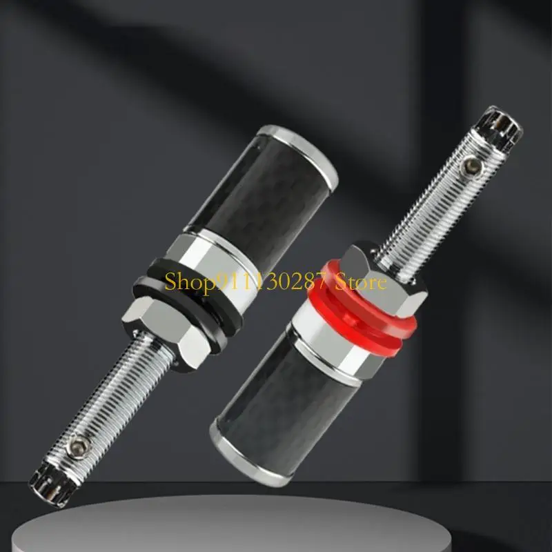J1HC 1 par altavoz terminal rodio bloques terminal plateado amplificador tornillo largo conectores enchufe gato - imagen 4