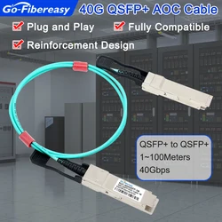 Cable Óptico Activo QSFP 40G Compatible Mellanox/Cisco/MikroTik