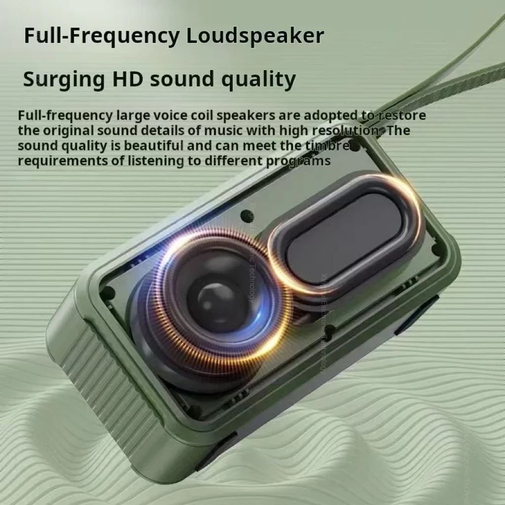 SANSUI F62 altavoz estéreo portátil con Bluetooth de graves altavoz Bluetooth Vintage Mini Radio Walkman reproductor de música compatible con TWS/FM/AUX - imagen 5