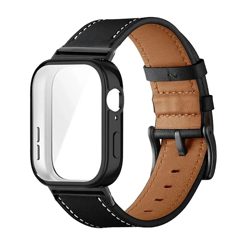 Correa de reloj de cuero para Huawei Watch Fit 3, correa de pulsera para Huawei Fit 3, cubierta protectora de pantalla, pulsera Huawei Fit 3 - imagen 2