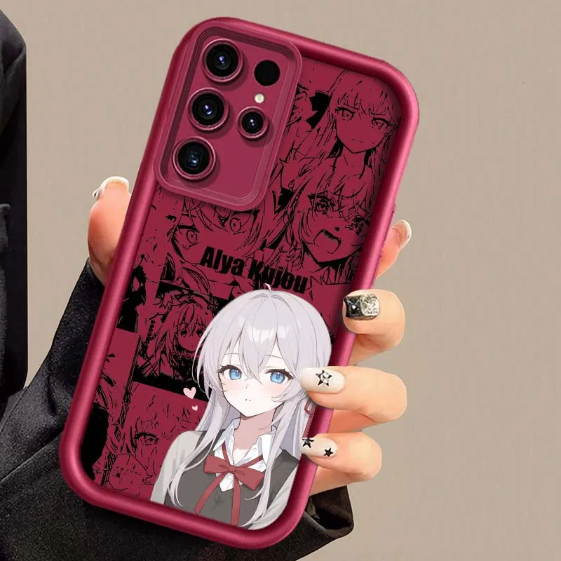Alya Kujou Anime para Samsung Galaxy S25 S24 S23 S22 S21 S20 Ultra Plus FE 5G Eye Ladder funda de teléfono - imagen 5