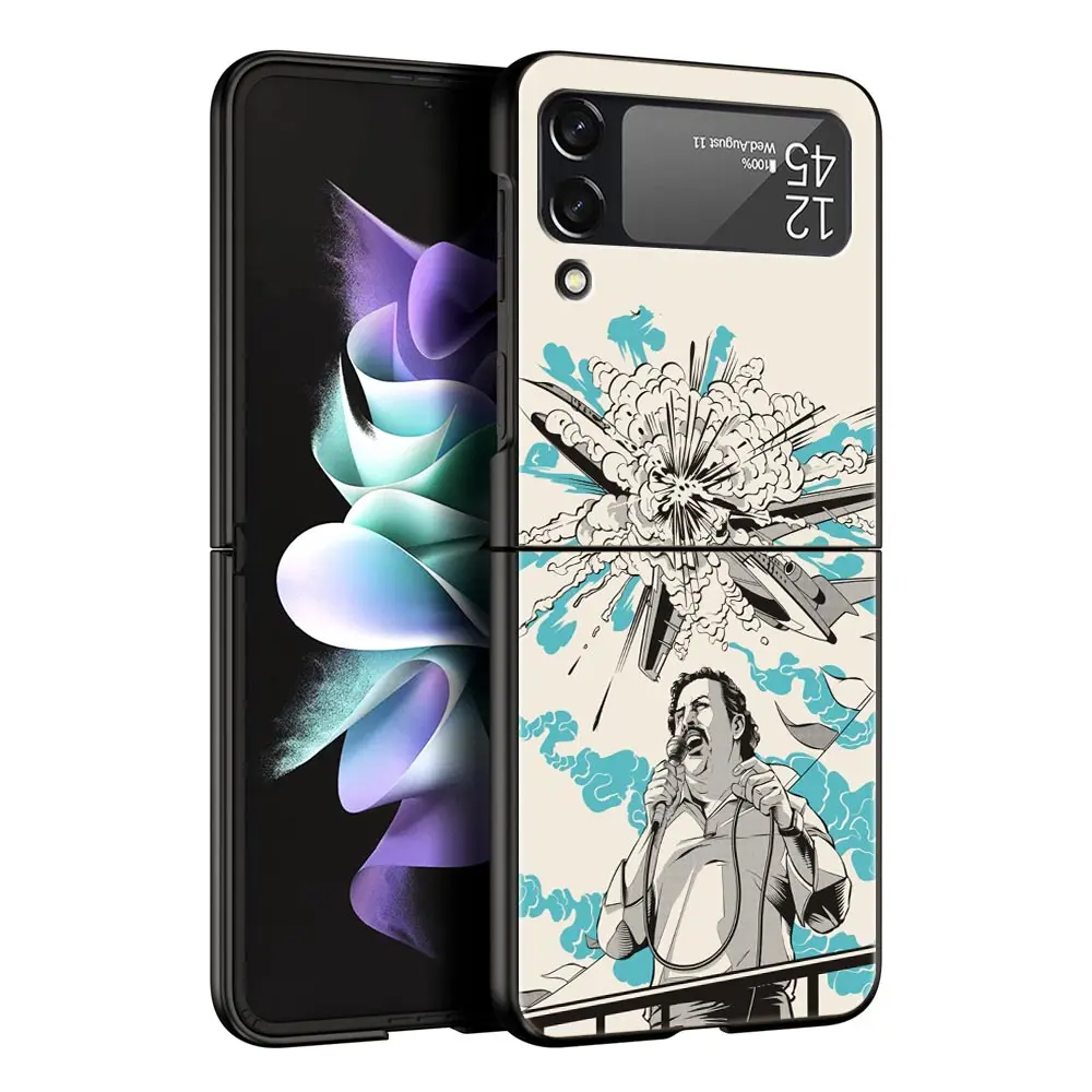 Funda de teléfono de la serie de TV Narcos Pablo Escobar, carcasa dura plegable para Samsung Z Flip3, Flip4, Flip5, Z Flip 3, Flip 5, 4, 5G - imagen 3
