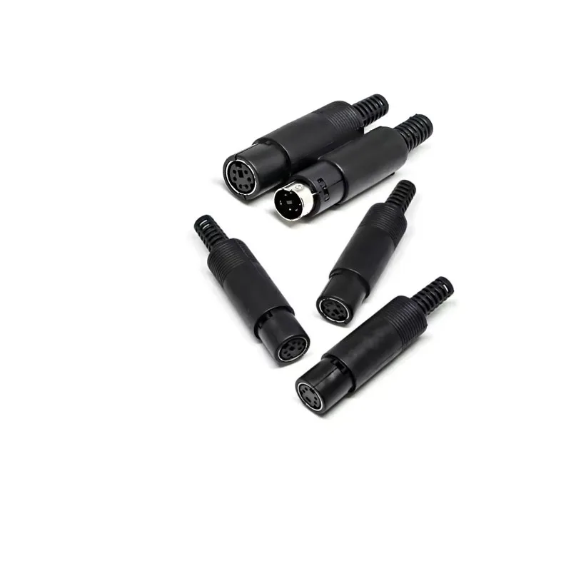 Mini enchufe DIN de 3/4/5/6/7/8 pines, montaje de Cable de chasis, enchufe macho hembra, Cable de soldadura de 3-8 pines, Terminal S, Mini conector macho PS2, 1 ud. - imagen 4