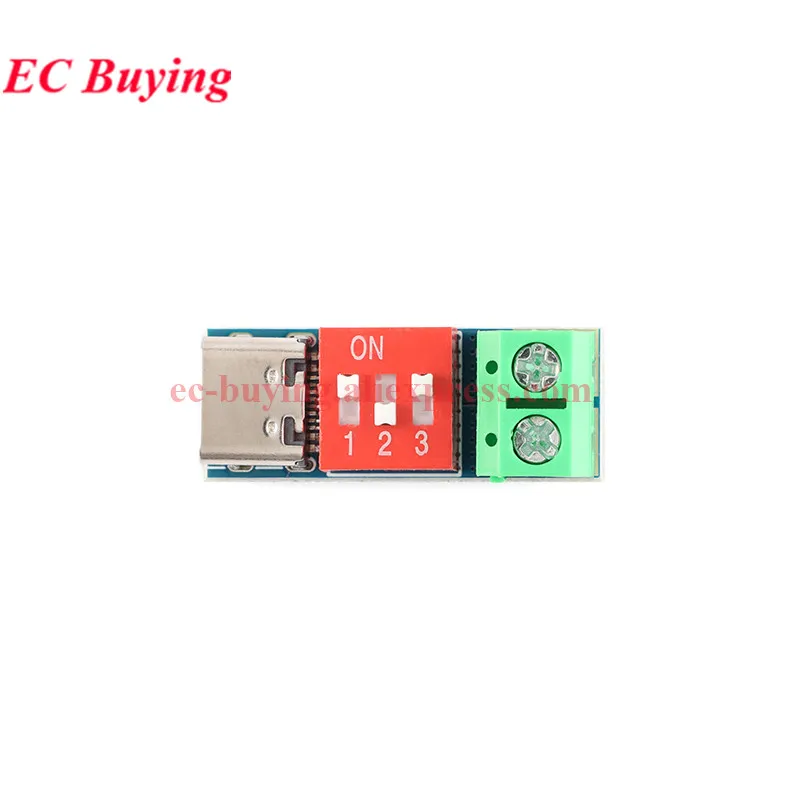 ZY12PDN tipo C USB-C PD2.0 PD3.0 a DC cargador rápido gatillo de carga módulo de placa señuelo de pollido 5V 9V 12V 15V 20V PDC004 - imagen 3