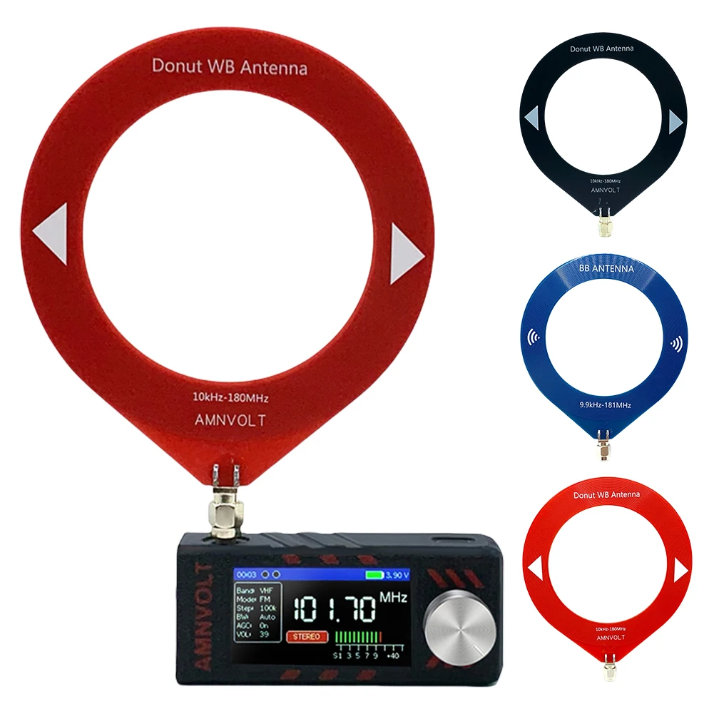 Antena Donut MW/SW de 10khz-180mhz con convertidor de baja impedancia antena Donut WB Mini módulo de antena de anillo para Radioaficionado