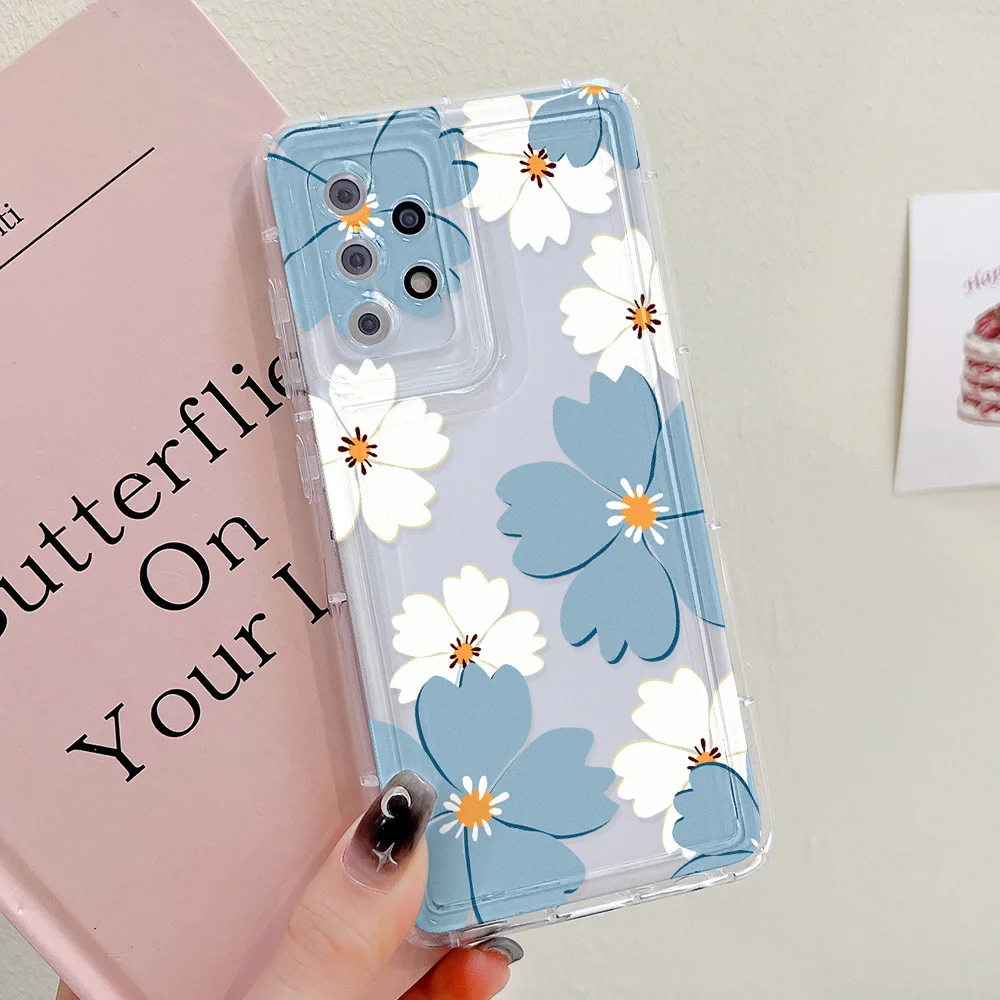 Funda de flores de TPU para Samsung A54 5G A55 S24 Ultra A15 A34 A33 A53 A14 A13 A05 A32 A23 A24 A52 A73 S23 Plus S21 S22 S20 FE - imagen 5