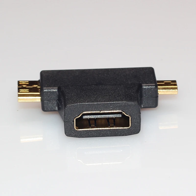 Adaptador Micro mini HDMI Compatible con HDMI, convertidor de vídeo tipo A hembra a tipo D macho, adaptador Compatible con HDMI - imagen 4