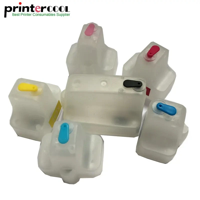 6 uds para HP C7180 C7280 C8180 D6160 D7160 D7360 D7460 compatible con HP 363 02 177 cartucho de tinta recargable con chip permanente - imagen 2