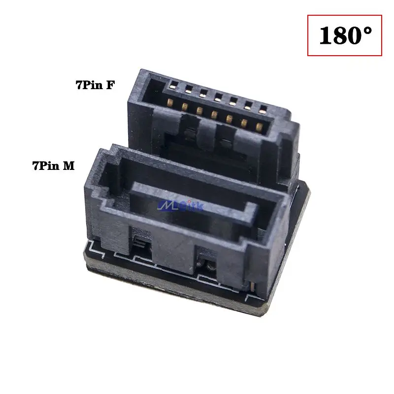 Placa base de ordenador de escritorio, interfaz SATA, inversa de tarjeta adaptadora 7 pines, junta de giro Horizontal y Vertical de 90/180 grados - imagen 4