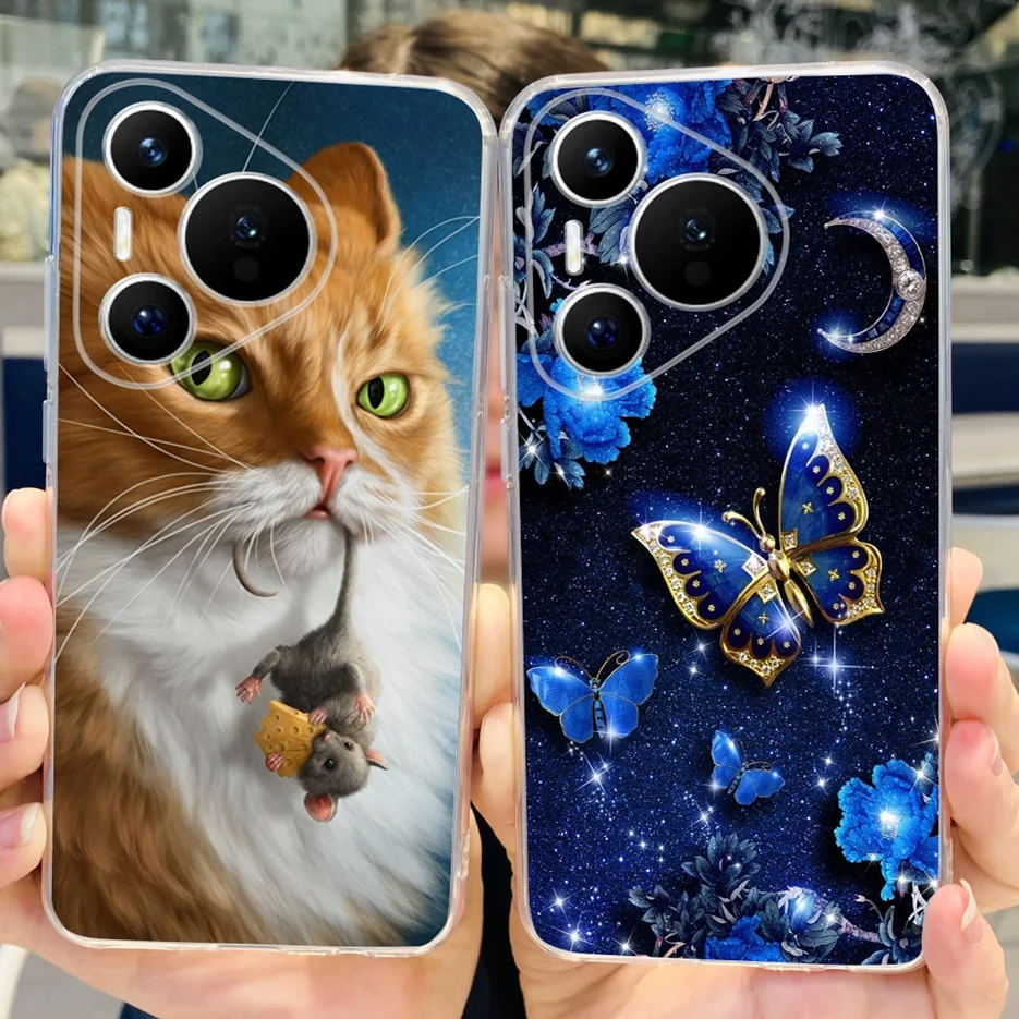 Funda de teléfono de silicona blanda para Huawei Pura 70 Pro Plus, cubierta pintada a la moda, Fundas de Capa - imagen 5