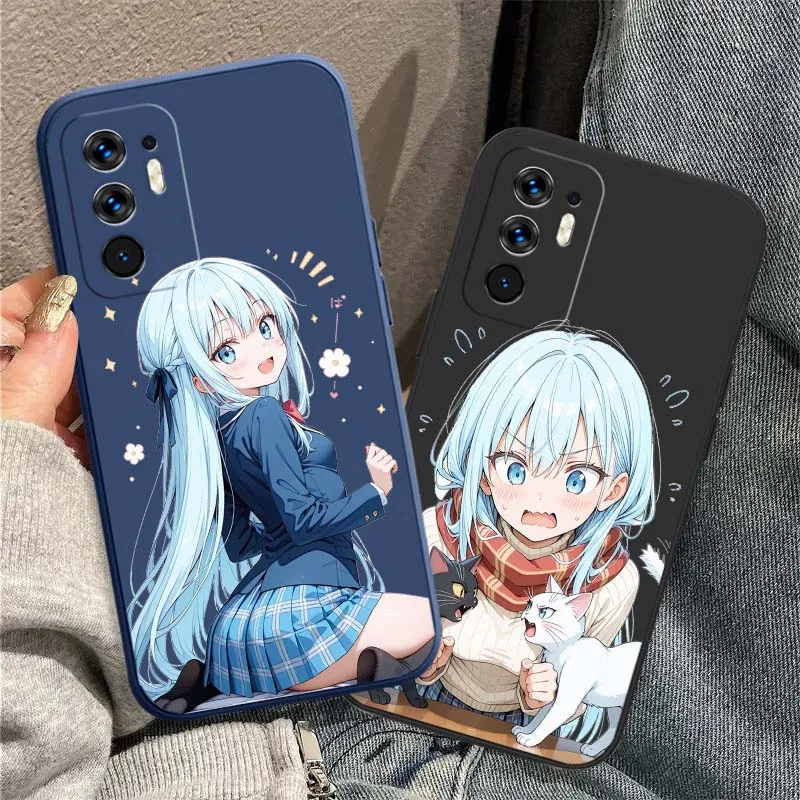Anime FanArt Girl para OPPO Reno 14 13 9 8 7 Z T SE Pro Lite Pro Plus 5G funda de teléfono de borde recto suave